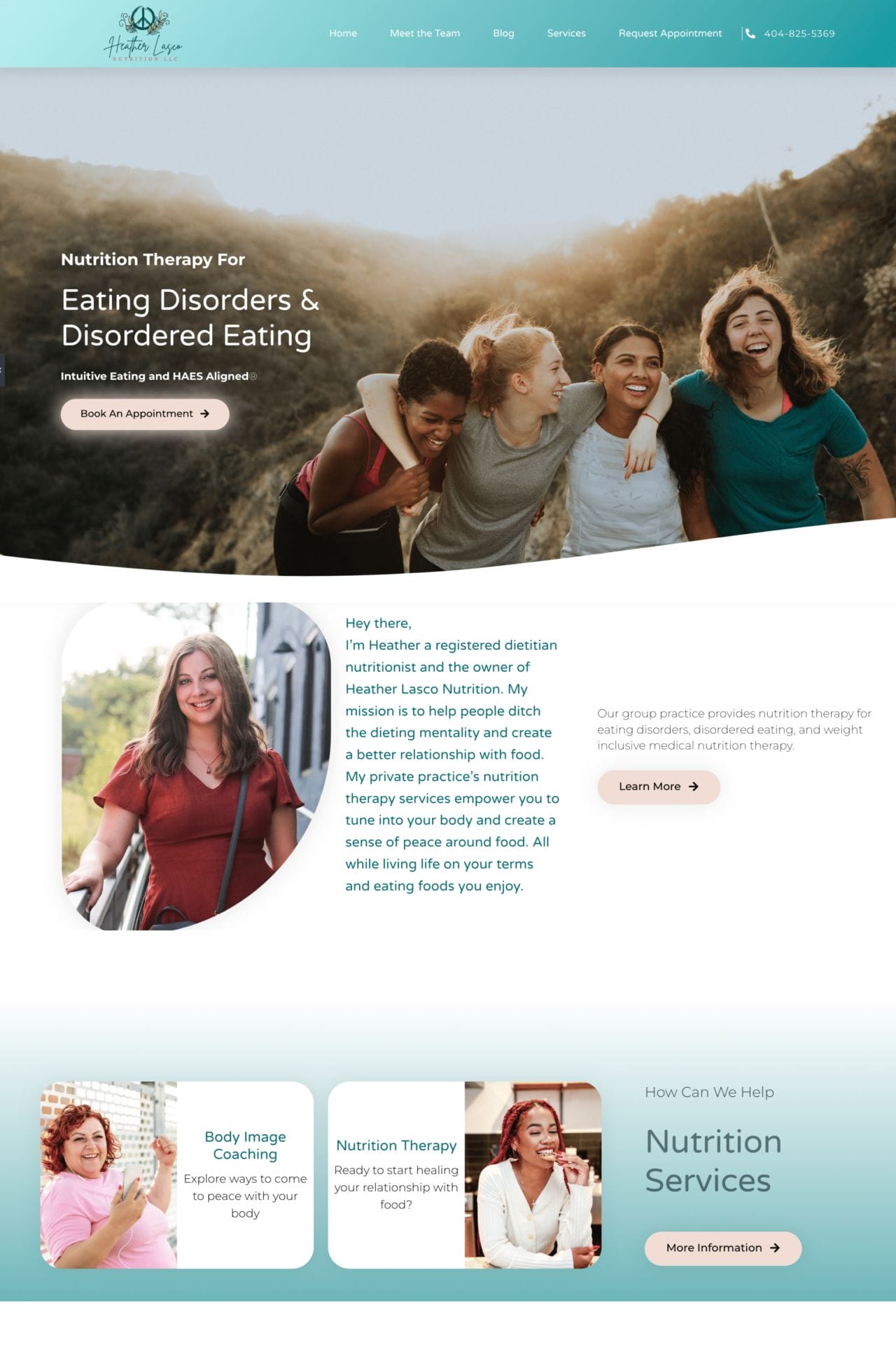 confidently nourished group practice dietitian website