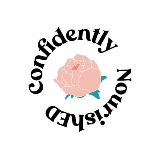 confidently nourished logo branding