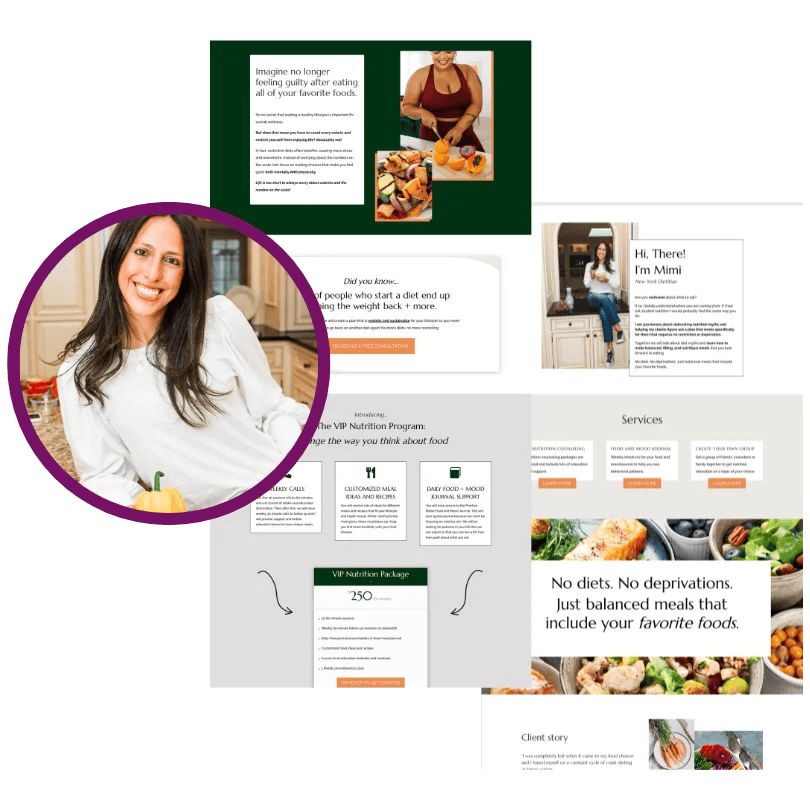 Nutrition by Mimi, Starter Website for Dietitian
