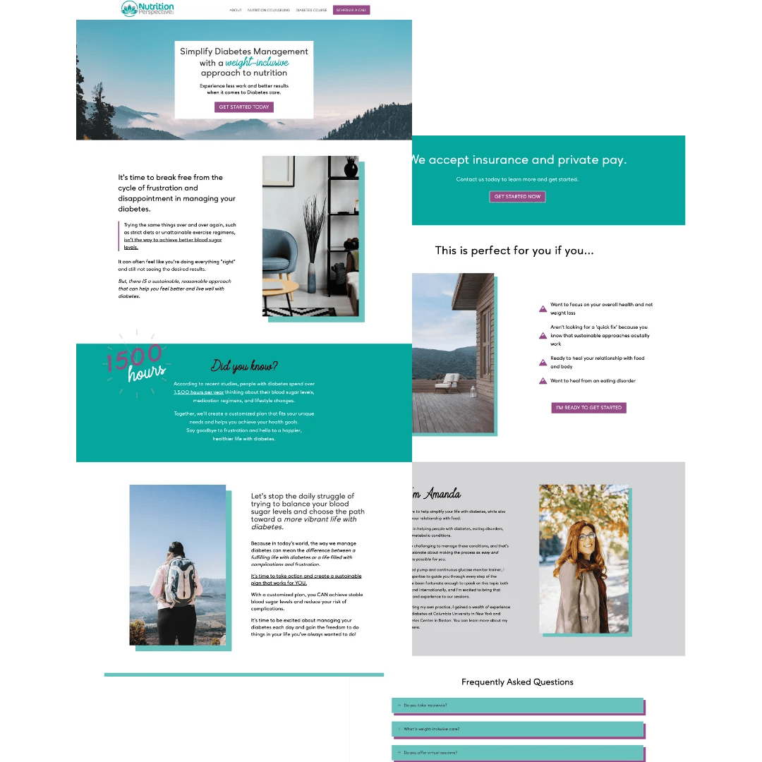 Nutrition Perspective, Website for Weight-Inclusive Diabetes Dietitian