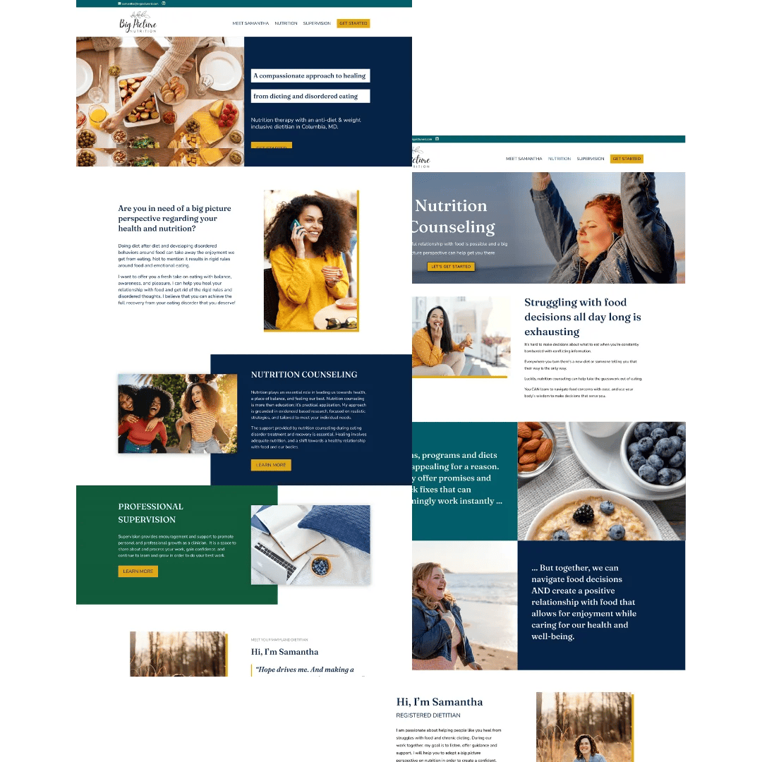 Building Big Picture Nutrition’s Brand and Website