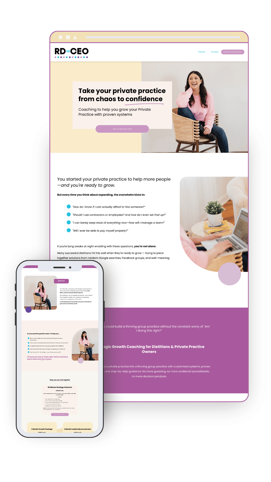 confidently nourished dietitian website