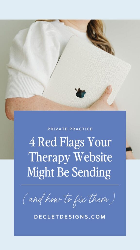 website red flags for therapists