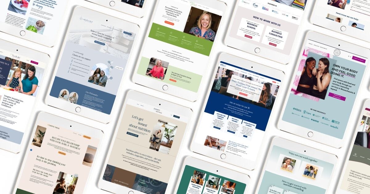 dietitian website developer