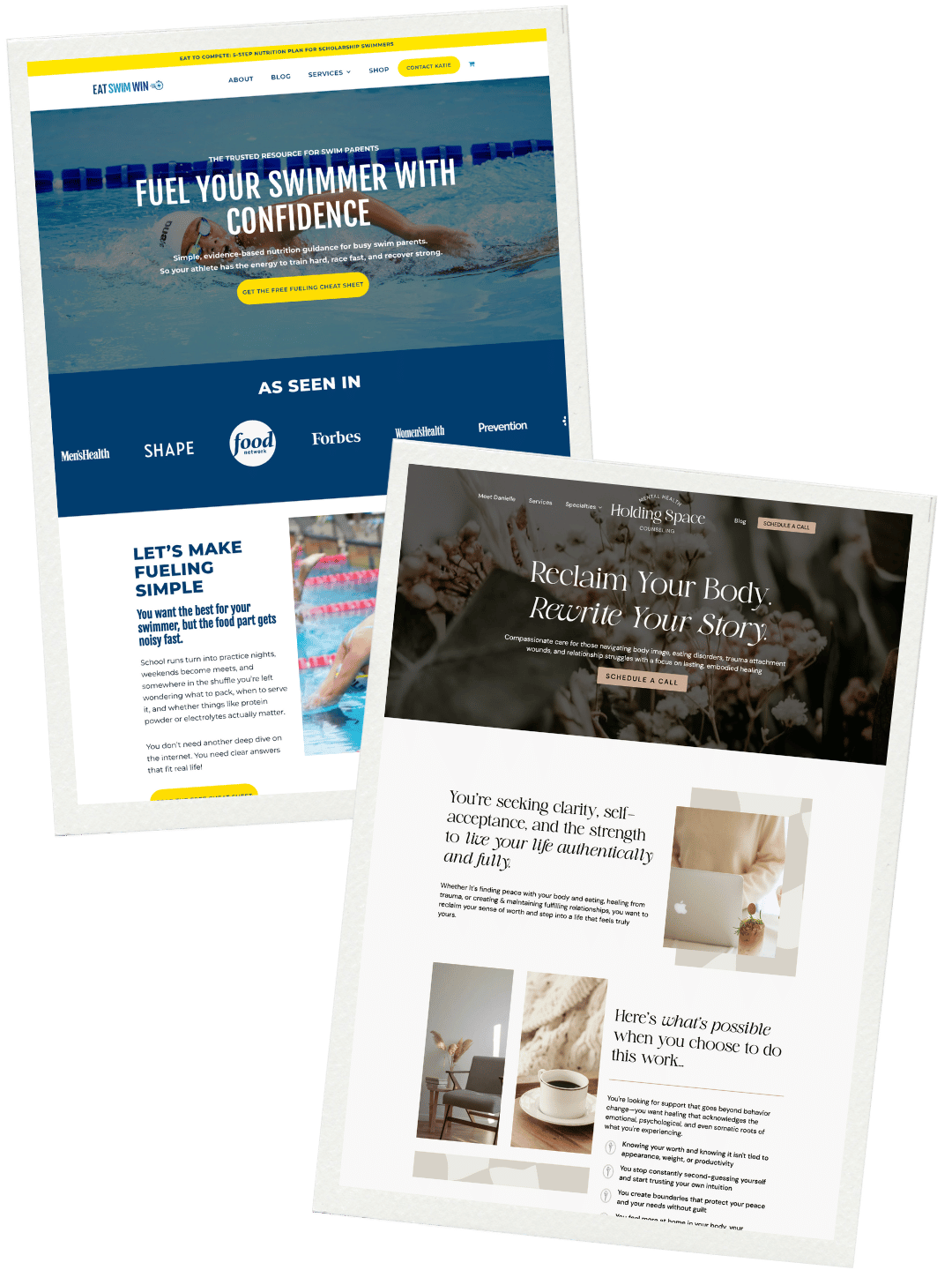 website workshop for dietitians